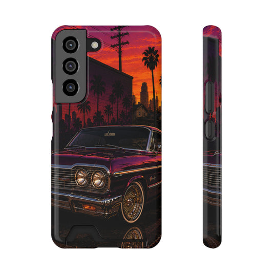Classic Lowrider Sunset Samsung Case with Card Holder