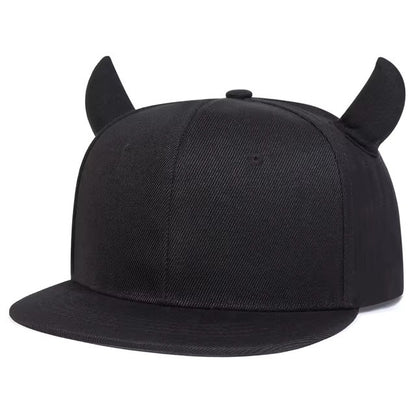 Plain Snapback (With Horns)