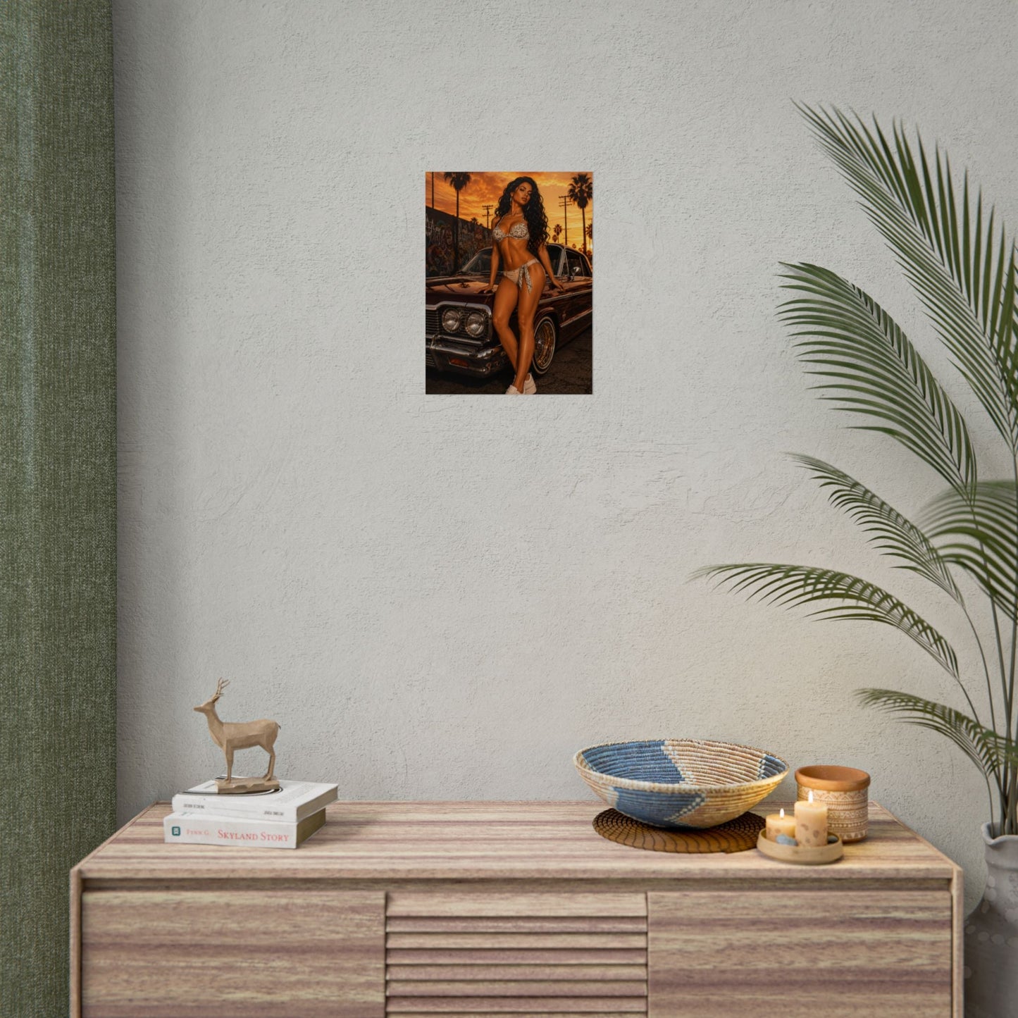 Bikini Model Lowrider Poster - Poster
