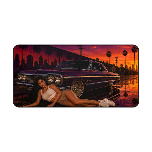 Sunset Lowrider Nights Desk Mat (32" x 16")