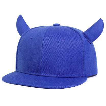 Plain Snapback (With Horns)