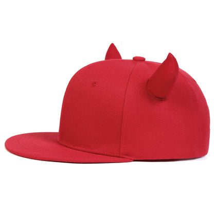 Plain Snapback (With Horns)