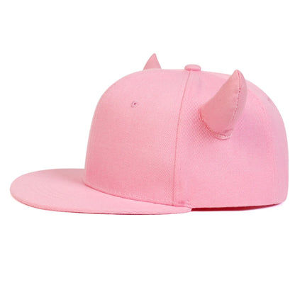 Plain Snapback (With Horns)